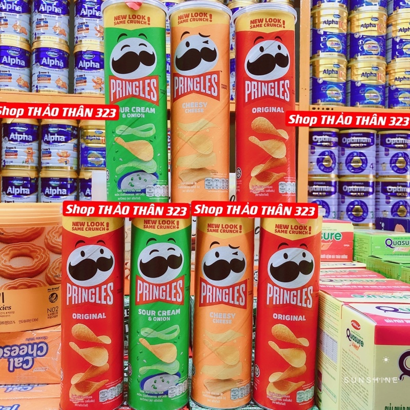 ❤RẺ VÔ ĐỊCH-Khoai Tây Pringles Nhiều Vị 170g - Cam Kết 100% Hàng Chính Hãng Công Ty