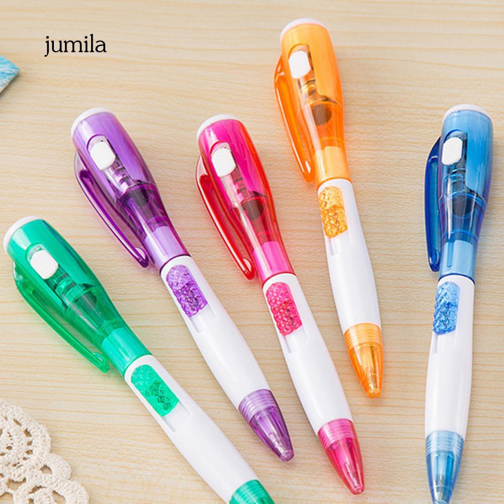 Bút bi mực xanh có đèn LED 2 trong 1 sáng tạo