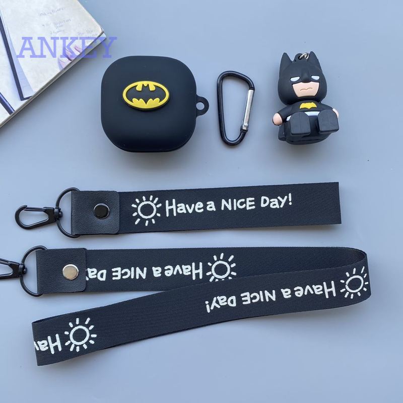 Case for Samsung Galaxy Buds Live / Buds Pro / Buds2 Vỏ Bảo Vệ Hộp Đựng Tai Nghe Chống Sốc Có Móc Treo Đáng Yêu Cho 2020