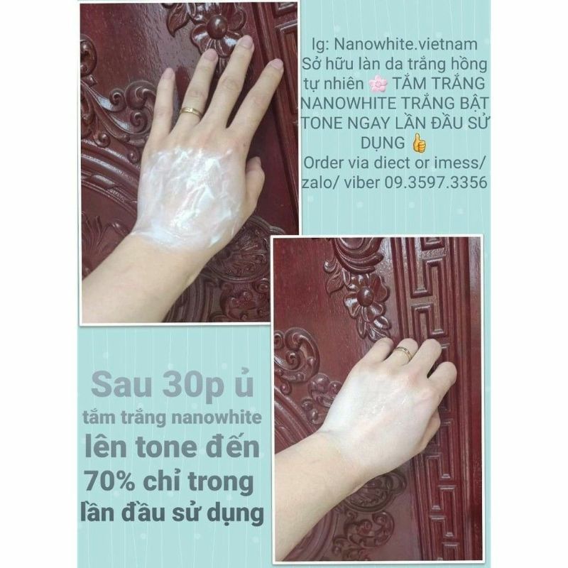 [SALE 3 set]TẮM TRẮNG SPA⚡TRUYỀN TRẮNG NANO WHITE⚡bật tông ngay lần đầu tiên sử dụng