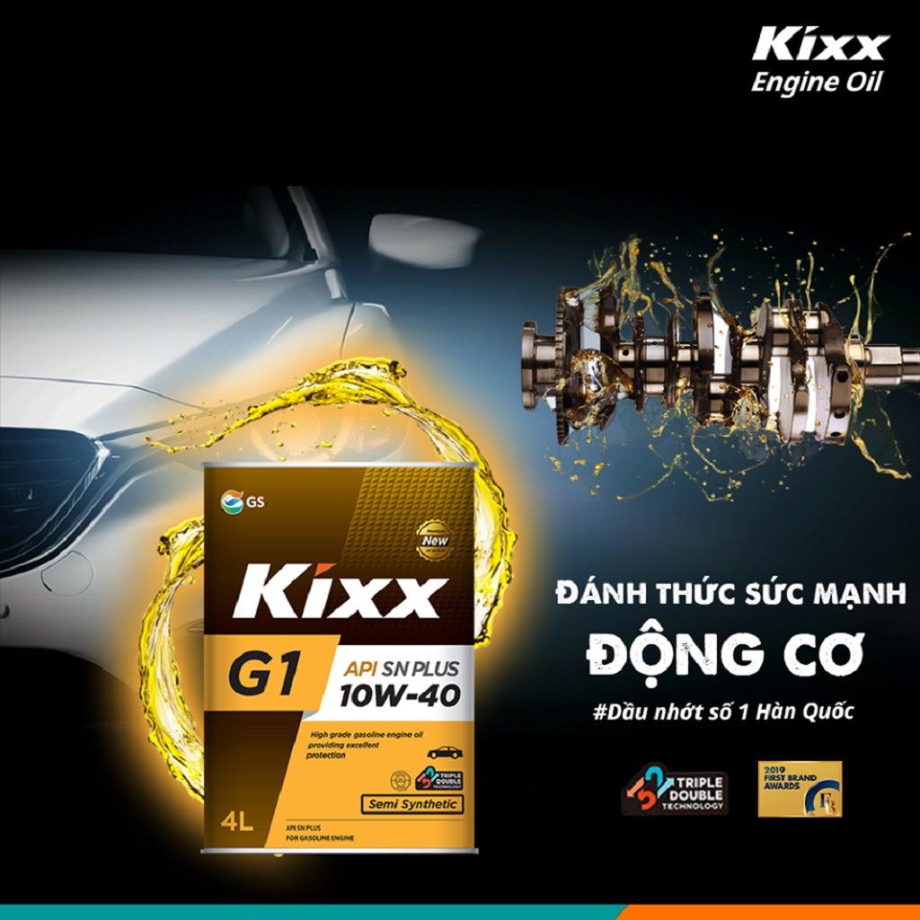 Dầu Động Cơ Xăng Kixx G1 API SN PLUS 5W30 - 10W40