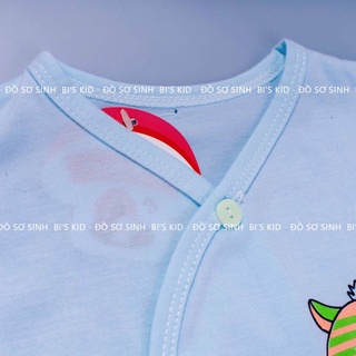 Áo Dài Tay Sơ Sinh Cotton Cao Cấp