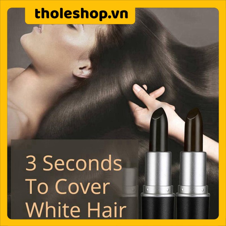 Nhuộm tóc tạm thời ✳️ Cây son nhuộm tóc Saion giúp che phủ tóc bạc nhanh chóng, an toàn cho da đầu 8496