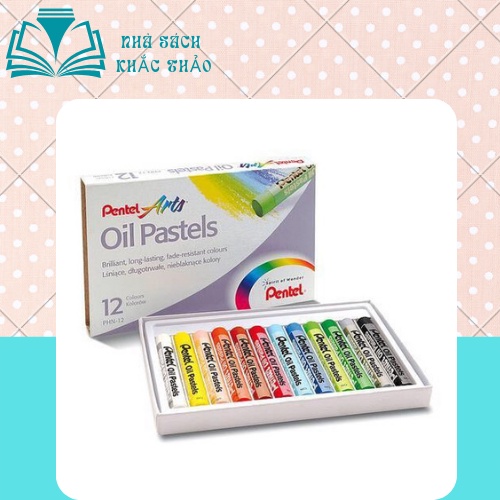 Màu Sáp Dầu Oil Pastel/ Sáp Dầu Pentel từ 12-25 màu PHN12/ PHN25