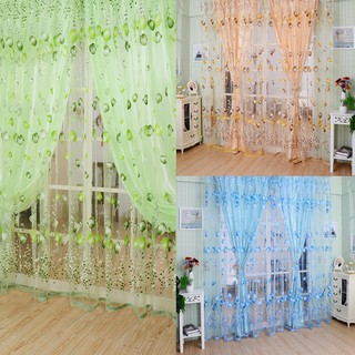 Rèm cửa hoa tuy líp đẹp mắt trang trí nội thất