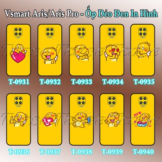 Ốp lưng Vsmart Aris/ Aris Pro dẻo đen in hình Khủng Long Cute