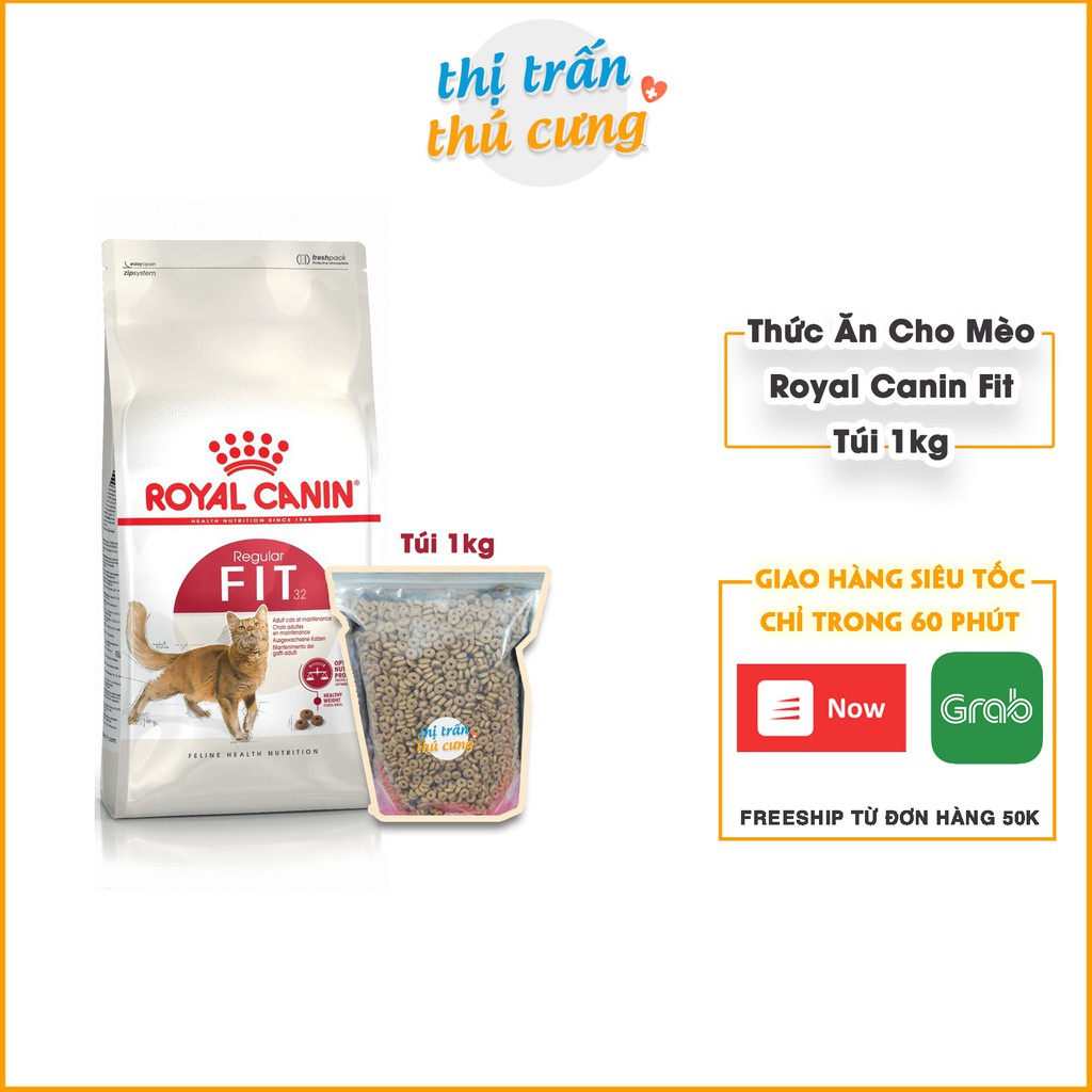 [1Kg Tiết Kiệm] Thức Ăn Hạt Cho Mèo Royal Canin Fit 32 Dành Cho Mèo Trưởng Thành Vận Động Thường Xuyên