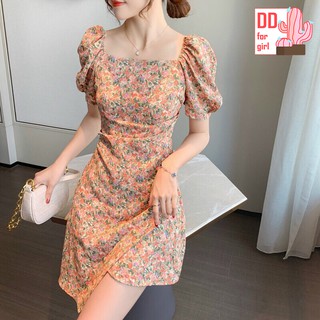 Đầm vạt chéo tay bồng siêu xinh xắn - DD008