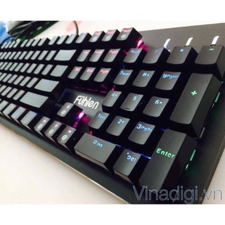 phím cơ Fuhlen Eraser Rainbow blue switch [ có kê tay]