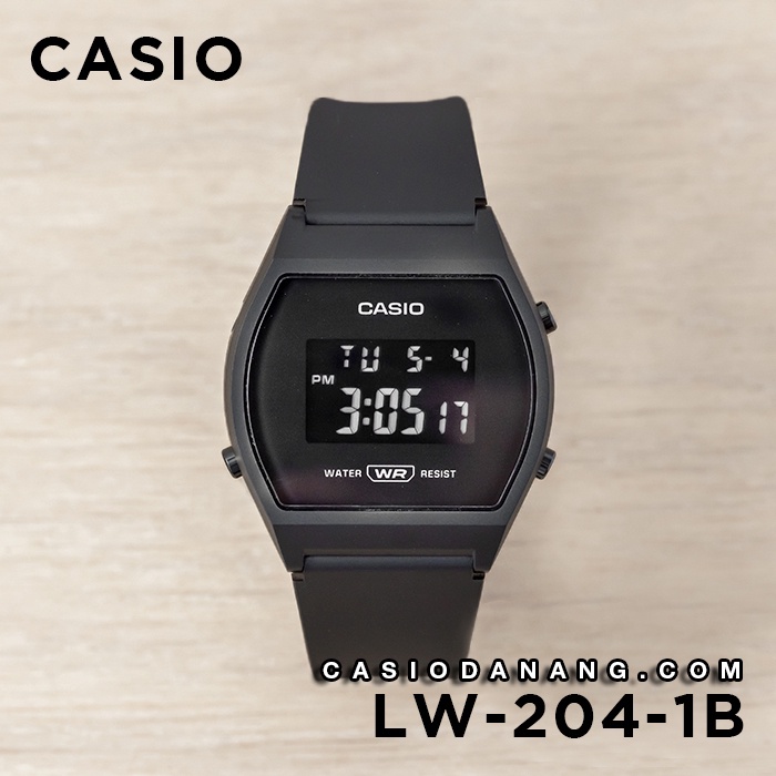 Đồng hồ nữ dây nhựa Casio chính hãng Anh Khuê LW-204-1BDF (35mm)