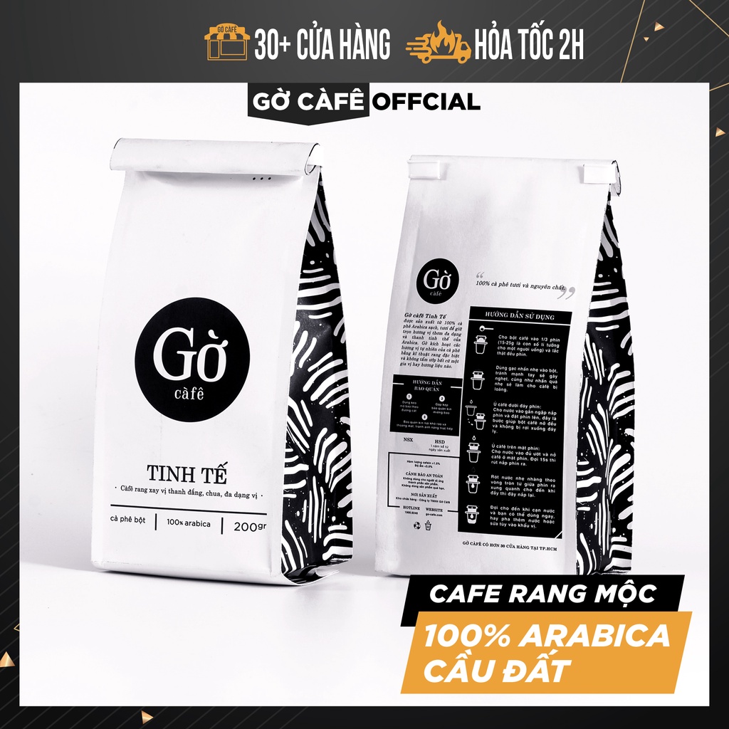 Cà phê Gu TINH TẾ (100% ARABICA Cầu Đất- thanh chua, nhẹ nhàng) hợp pha Cold Brew, French Press- Rang xay nguyên chất