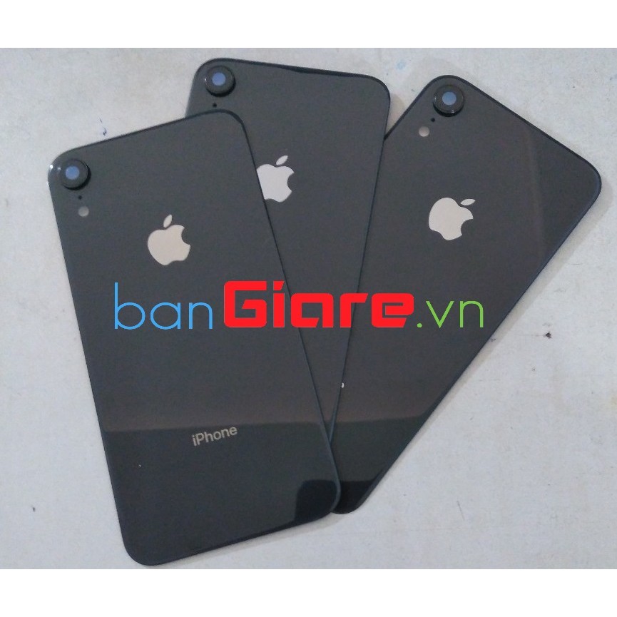 NẮP ĐẬY PIN IPHONE XR MÀU ĐEN CÓ KÍNH CAMERA