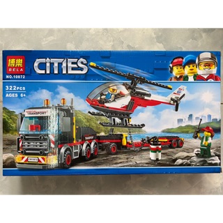 LEGO CITIES 10872 – 322 chi tiết – xe conterner trực thăng