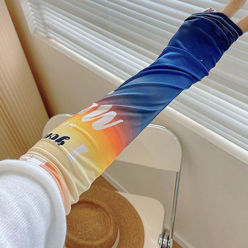 IVORY Găng Cánh Tay Chống Nắng Màu Gradient Thời Trang Dễ Thương