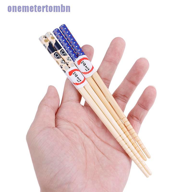 Đũa gỗ hoạt hình phong cách Nhật Bản cho bé