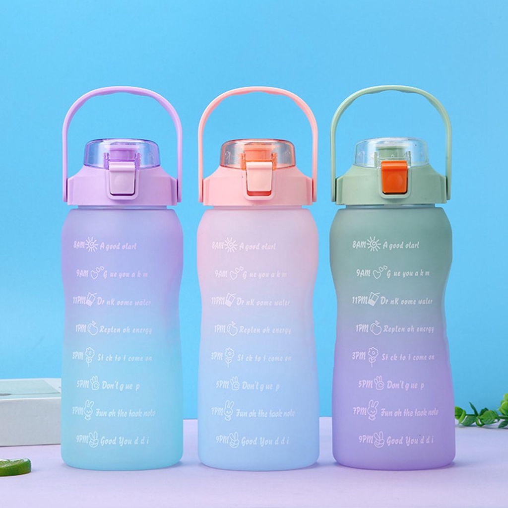 YIYU Bình Nước Trong Suốt Chống Tràn Dung Tích 1.5L