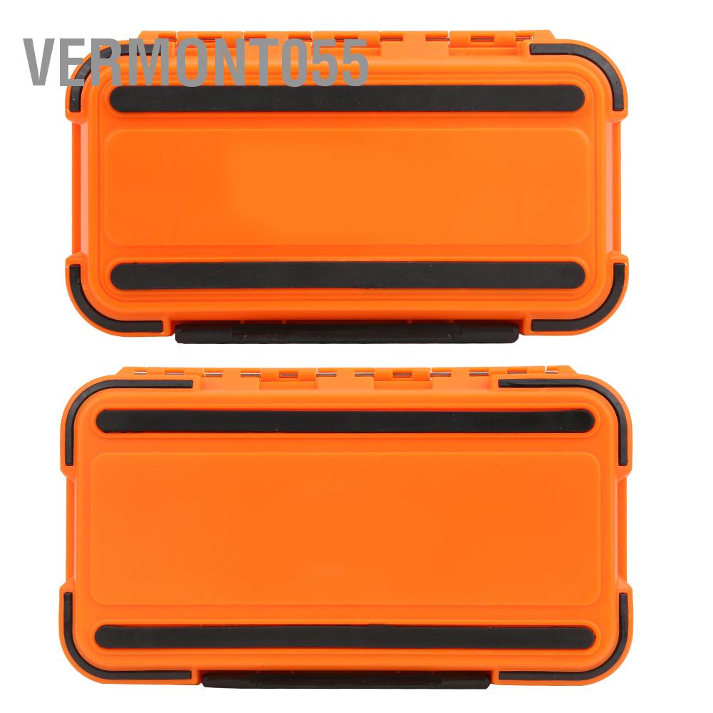 Có thể bán buôn Vật liệu ABS chống thấm nước câu cá hộp hộp đựng mồi móc hộp lưu trữ phụ kiện hộp đựng Vermont055  Hàng giao ngay