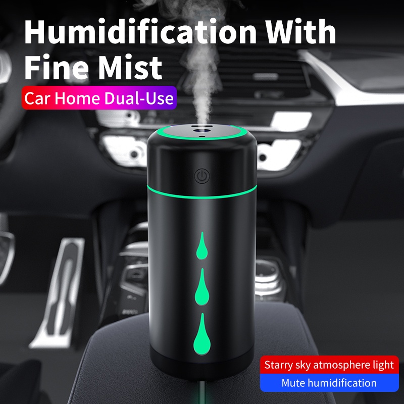 Máy Phun Sương Tạo Độ Ẩm Không Khí Dung Tích Lớn 285ML Cổng Sạc USB