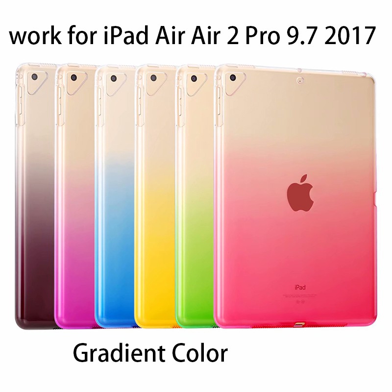 Ốp máy tính bảng trong suốt loang màu cho iPad Air 2/Pro 9.7in