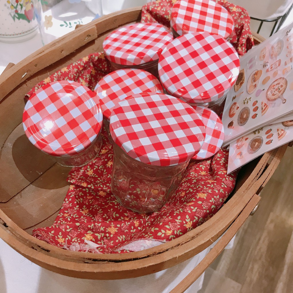 Hũ thủy tinh nắp nhôm hũ đựng sữa chua hũ thủy tinh làm mứt OIBECUNG PK.07 | BigBuy360 - bigbuy360.vn