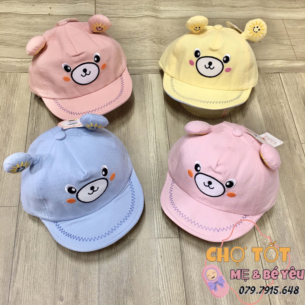 Mũ, Nón Lưỡi Trai Vải Mềm Cho Bé 6-18 Tháng