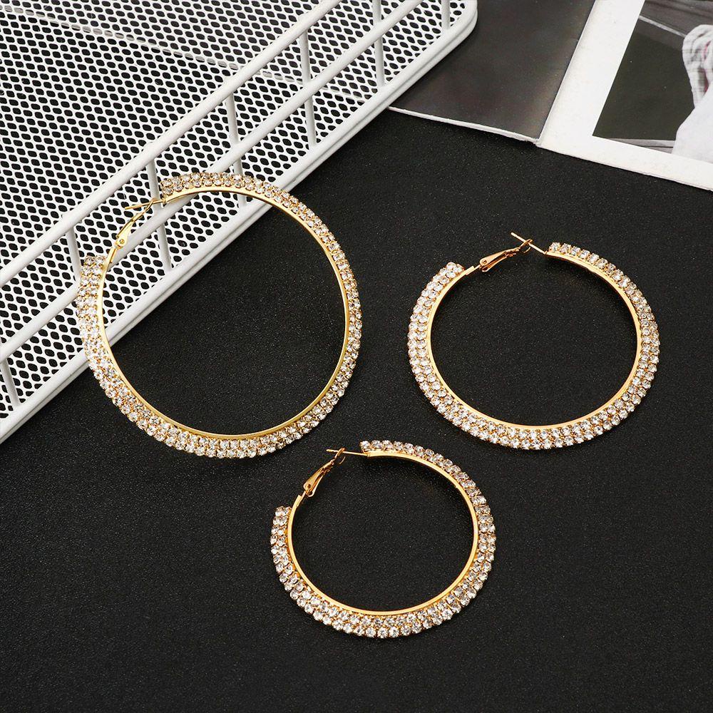 Bông Tai Tròn Cho Nữ|Bông Tai Hình Tròn Lớn Thời Trang Dành Cho Nữ