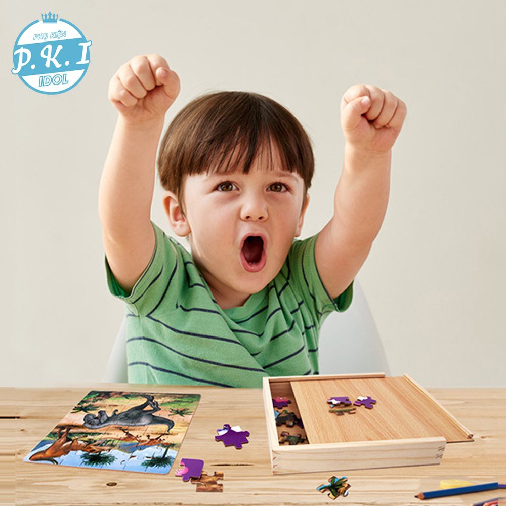Trò Chơi Ghép Tranh PUZZLE – Hình Con Lợn Ngũ Sắc