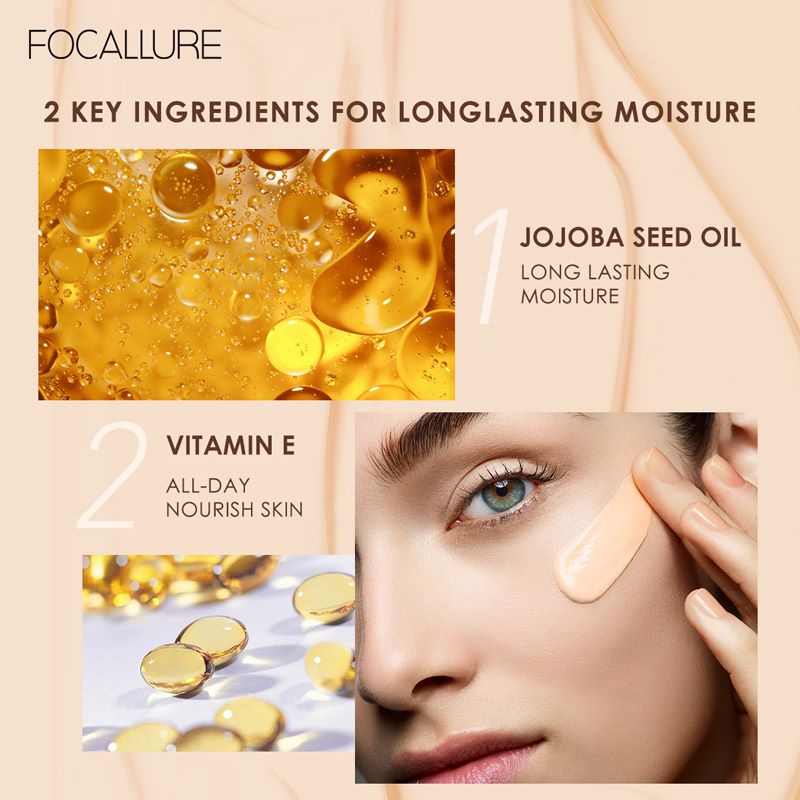 FA150 Kem Nền Focallure Che Khuyết Điểm Lâu Trôi Suốt 24 Giờ 20g