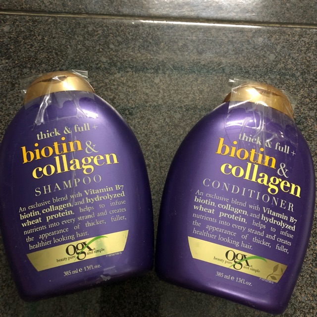 DẦU GỘI Organix Thick and Full Biotin and Collagen Shampoo