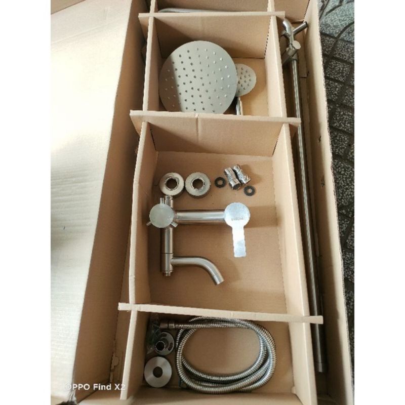 ✅GIÁ SỐC✅Bộ sen cây tròn tắm đứng inox 304