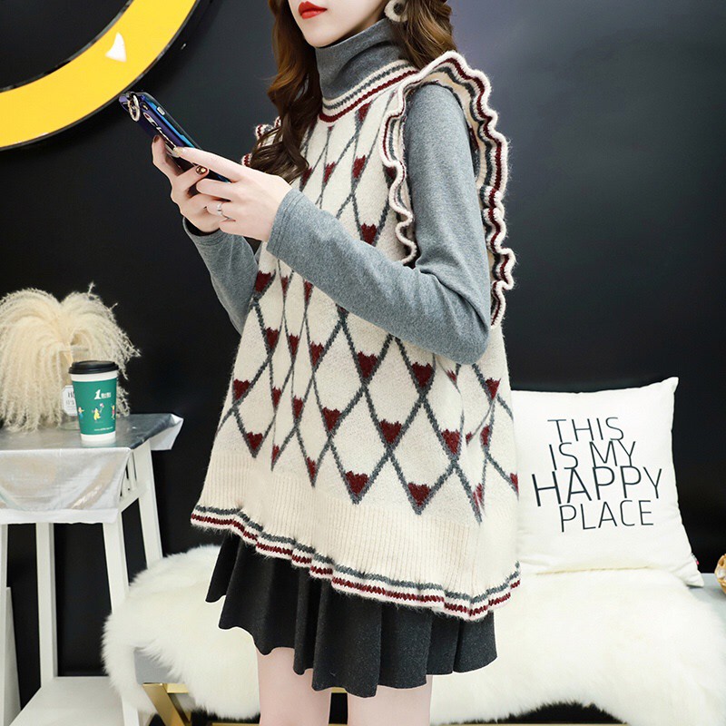 Áo Gile Ống Tay Loe Dáng Xòe Siêu Hot