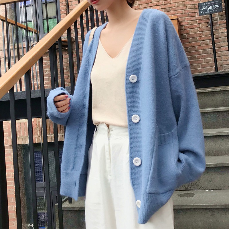 [Video] Áo len Cardigan Nữ Dáng Rộng Cực Mềm Mịn Quảng Châu cao cấp | BigBuy360 - bigbuy360.vn