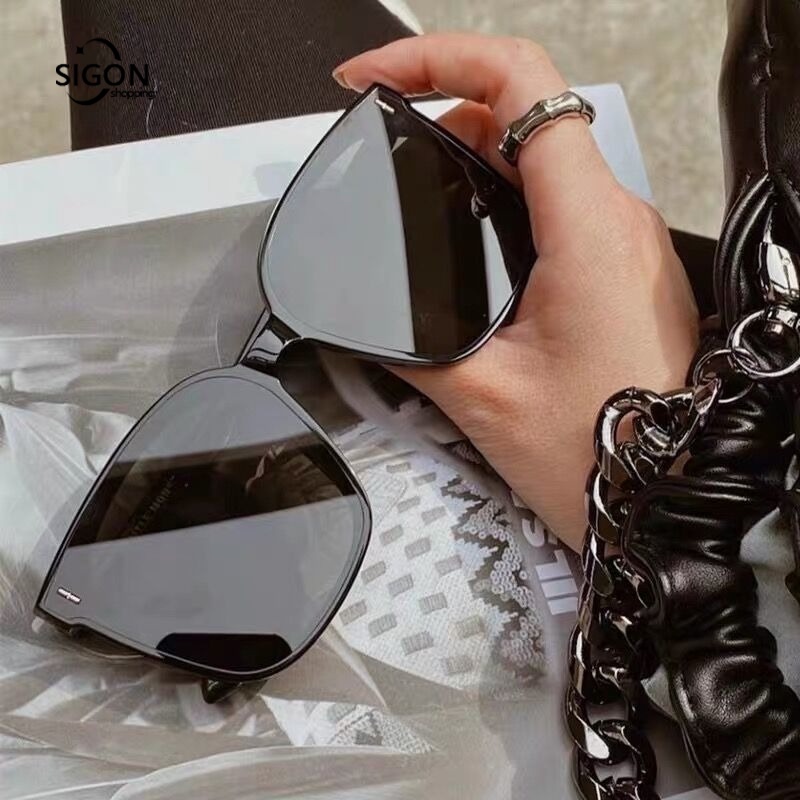 Kính mát thời trang gọng vuông chống tia UV