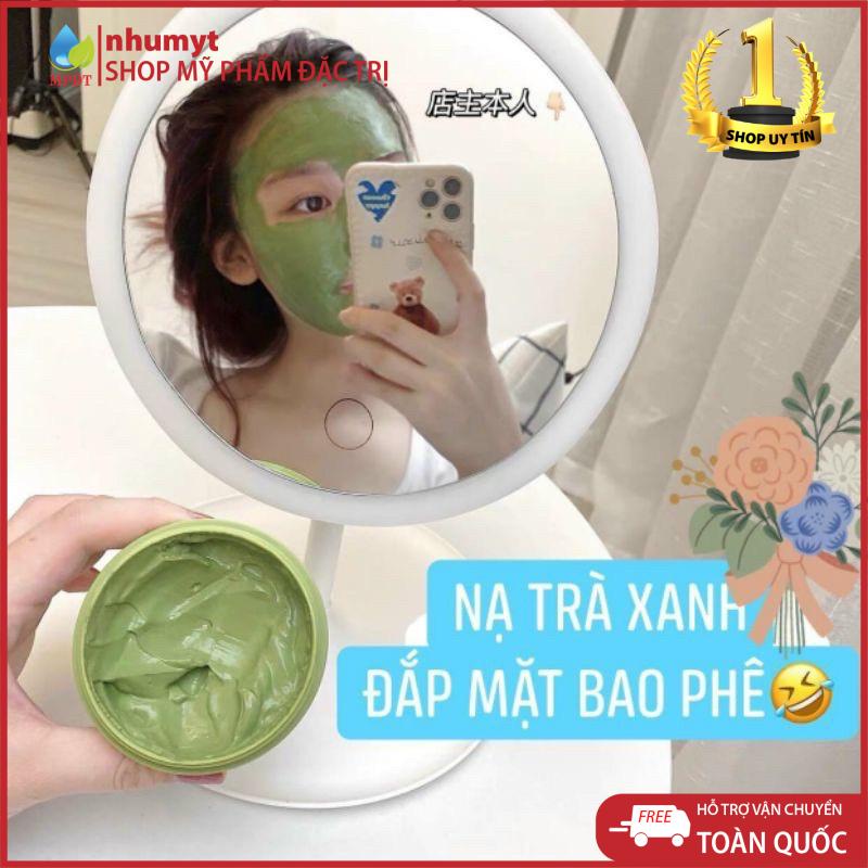 Mặt nạ đất sét trà xanh dưỡng trắng da, se khít lỗ chân lông, giảm mụn mờ thâm chính hãng Fenyi