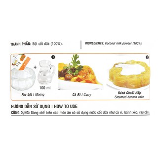 Bột Cốt Dừa Tài Ký gói 50gr