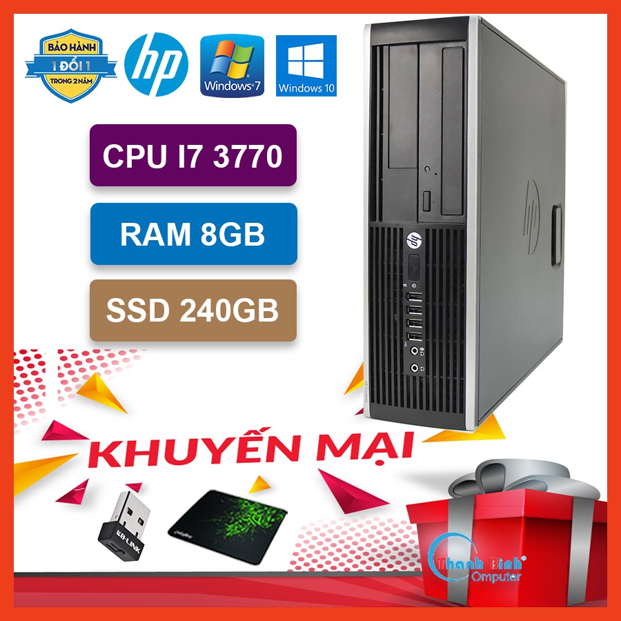 Máy Tính Bàn Đồng Bộ ️ThanhBinhPC Bộ Máy Tính Cây - HP PRO 6300/8300 ( I7 3770/8G/240G )  - Bảo Hành 12 Tháng.