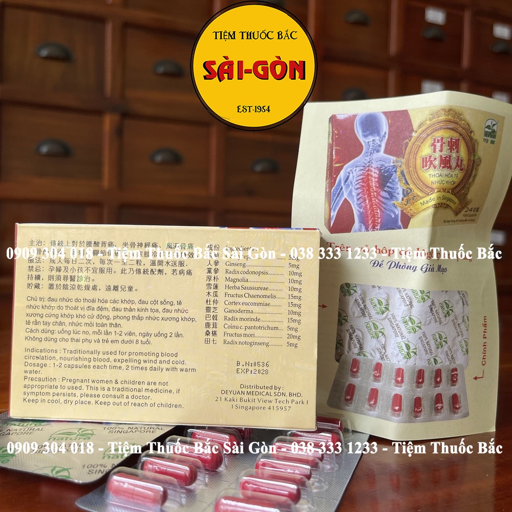 Thoái Hoá Tê Nhức Khớp Sing 24 viên (Hàng Chuẩn, luôn có date mới)