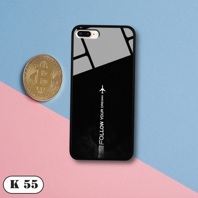 Ốp lưng kính 3D cho IPhone 7-8 Plus