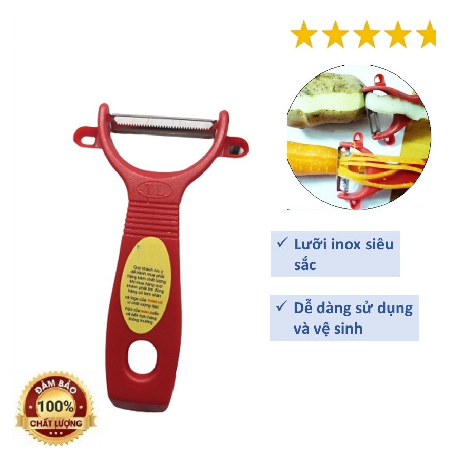 Nạo rau củ đa năng 2 in 1, bào sợi gọt vỏ trái cây, chất liệu nhựa PP bền đẹp