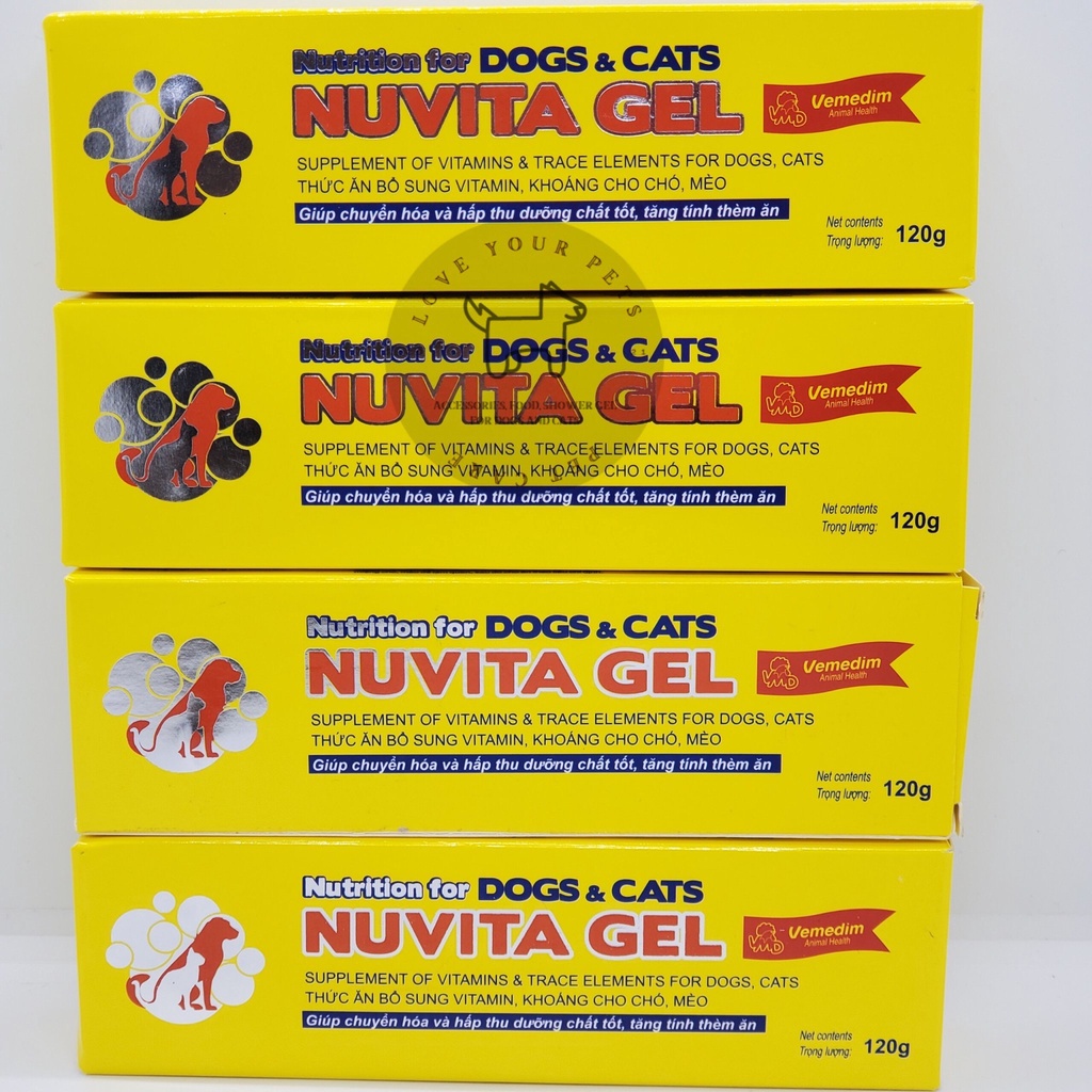 NUVITA GEL- Thức ăn bổ sung vitamin, khoáng cho chó mèo 120g