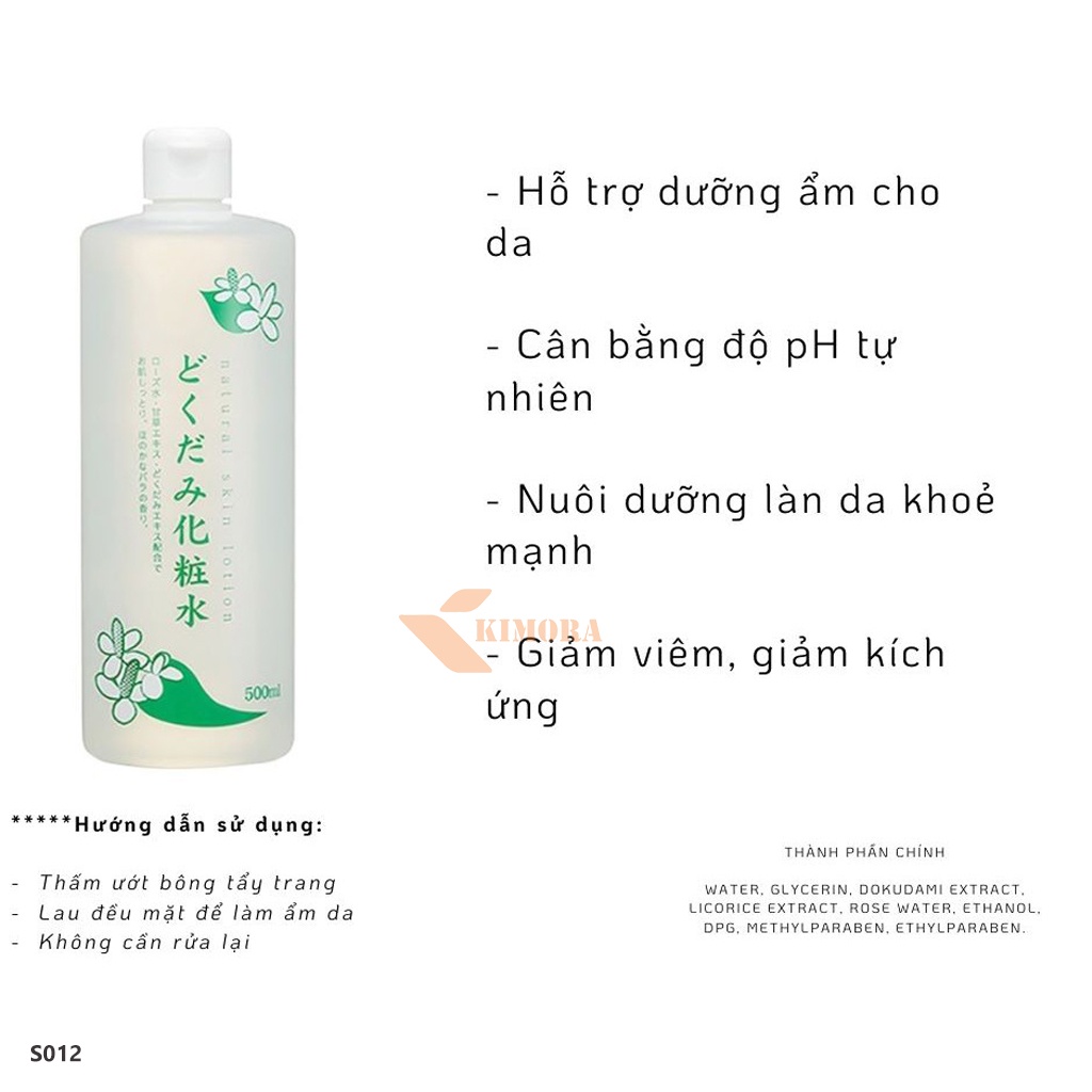 Nước Hoa Hồng Diếp Cá, Tía Tô | chai 500ml, date 2021