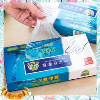 Hộp 200 găng tay nilong chế biến thực phẩm găng tay dùng 1 lần phamthaohuong831546