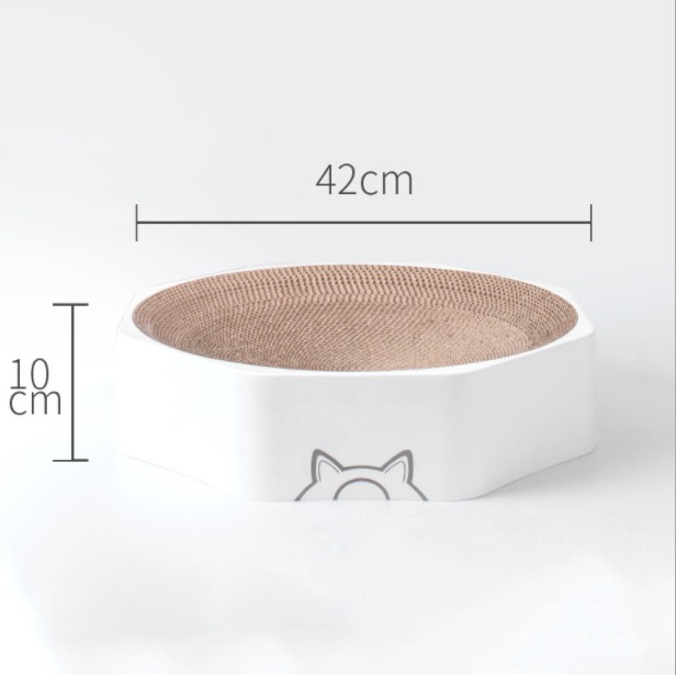 Chậu nằm carton có vành nhựa ELS cho mèo