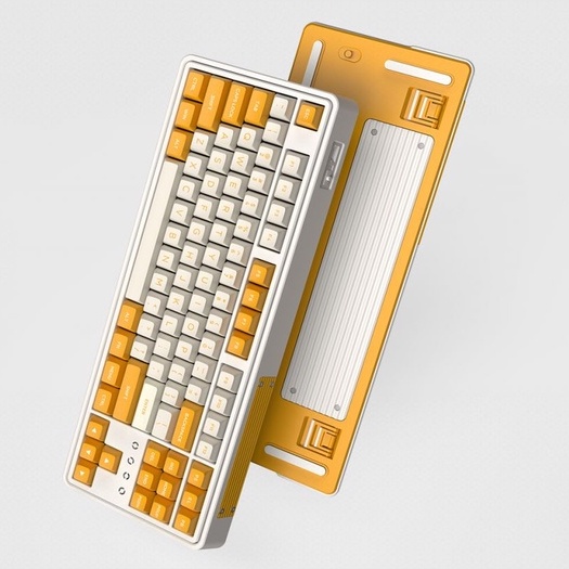 Bàn phím cơ FL-Esports CMK87 Yellow & White - 3 Mode