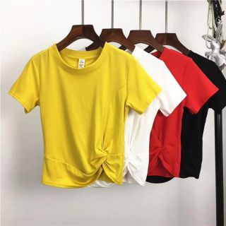áo croptop xoắn eo hàng Quảng Châu loại 1 chất cực đẹp