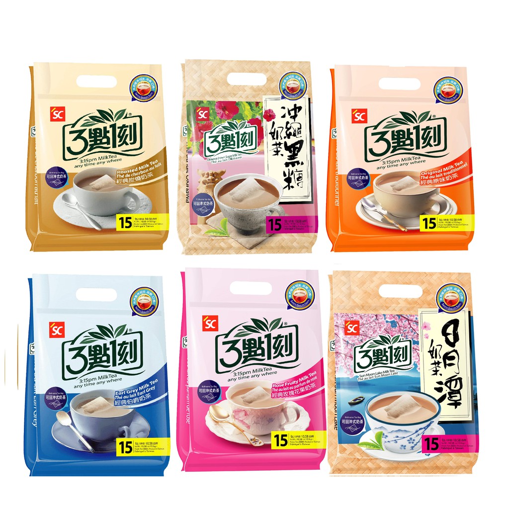 Trà sữa Đài Loan túi lọc 3:15Pm túi 15 gói (20g/gói)_Date 06/2020