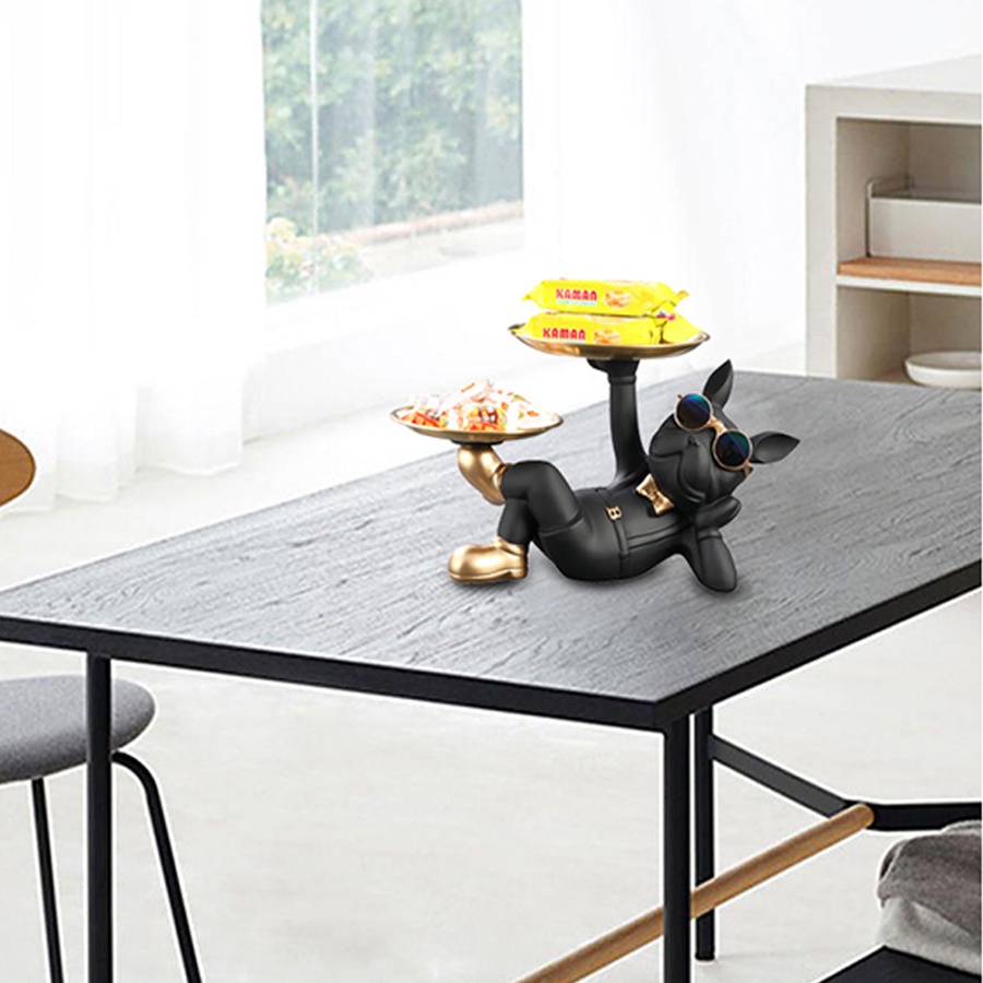 Con chó khay đựng đồ, khay đựng kẹo, khay đồ ăn vặt