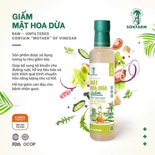 Giấm mật hoa dừa SokFarm
