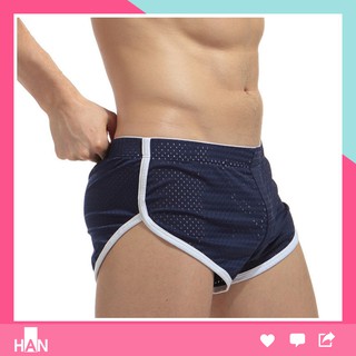 QUẦN NGỦ NAM - Siêu Mát - Sexy - Bên Trong có lớp lót vải cotton thoáng mát thích hợp mặc ngủ - quan ngu luoi the thao