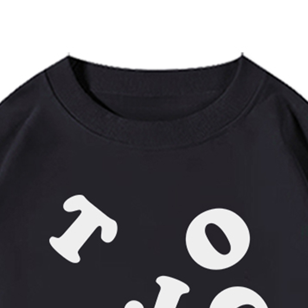 Áo sweatshirt/ Áo thun/ Áo hoodie RDGF tay dài dáng rộng in họa tiết chữ cái phong cách Hàn Quốc đơn giản thời trang